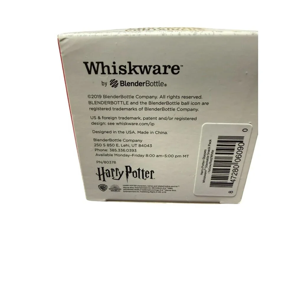 Harry Potter Whiskware Stackable Snacking Containers With Handle Red & Yellow - Picture 5 of 6